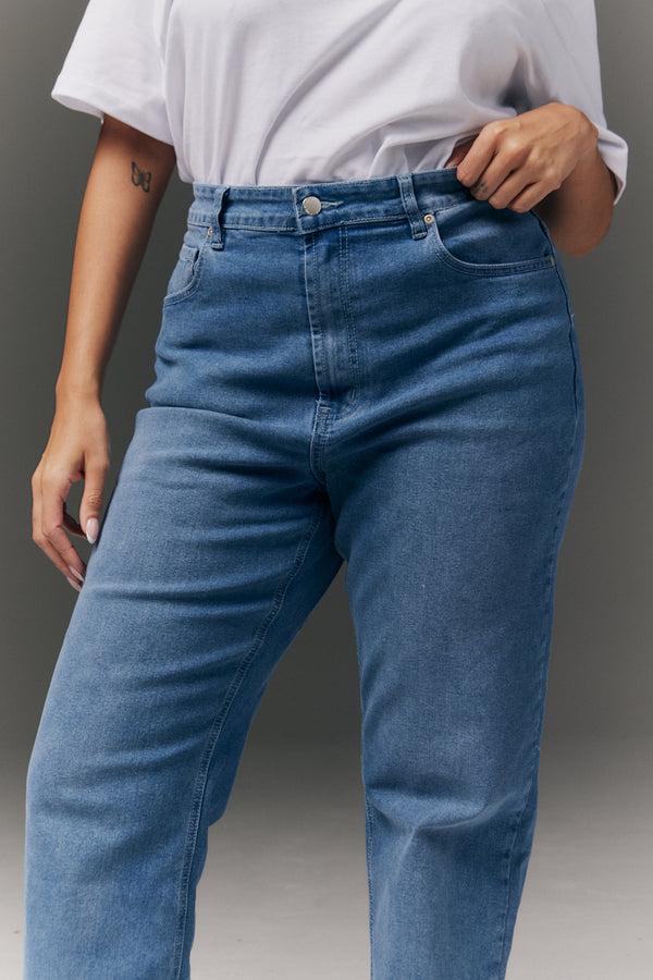 In The Style In The Style Straight Leg Jean Blue