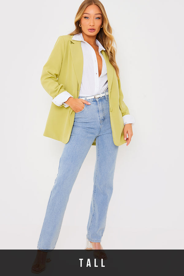 In The Style In The Style Straight Leg Jeans Blue