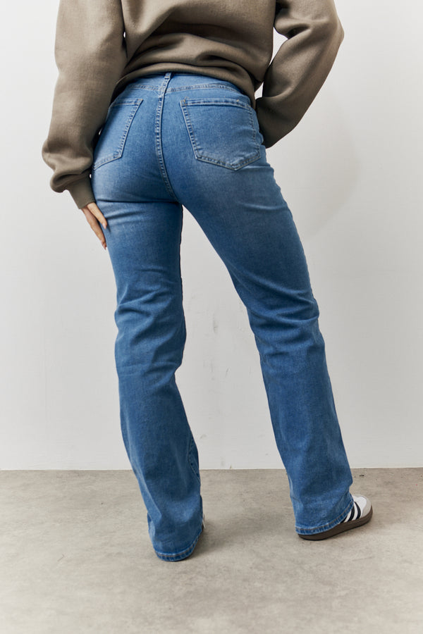 In The Style In The Style Straight Leg Jeans Blue