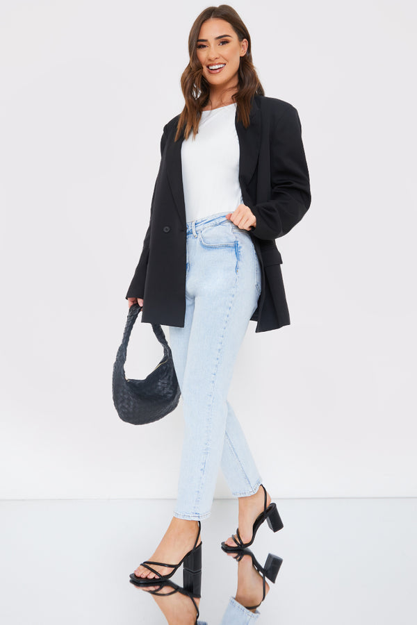 In The Style In The Style Strap Block Heel Black