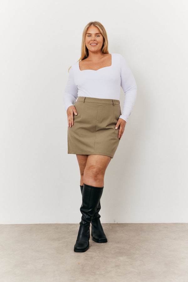 In The Style In The Style Sweetheart Top White