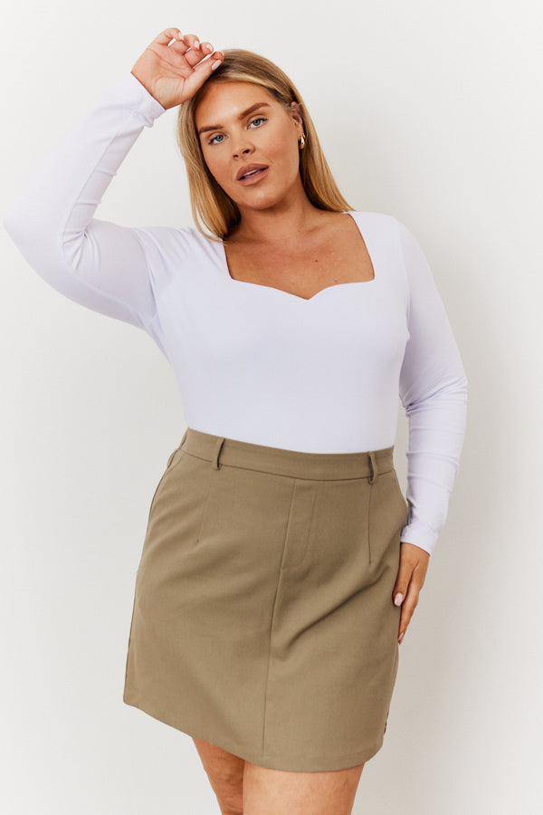 in the style In The Style Sweetheart Top White