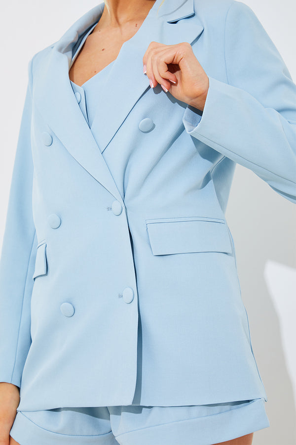 In The Style In The Style Tailored Blazer Blue