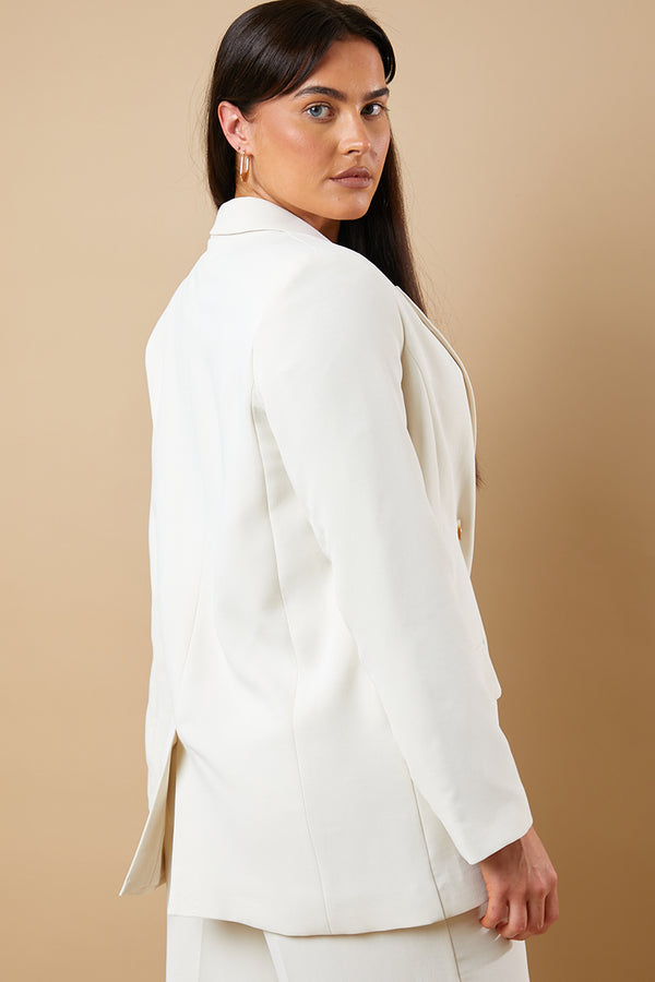 In The Style In The Style Tailored Blazer Cream