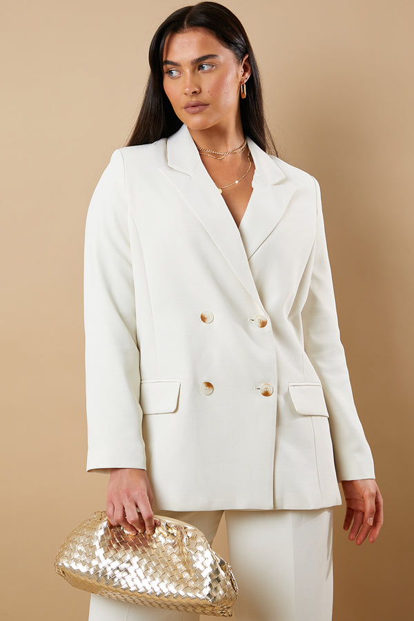 in the style In The Style Tailored Blazer Cream