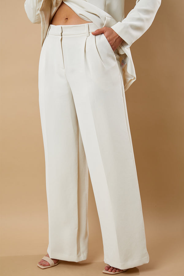 In The Style In The Style Tailored Trousers Cream