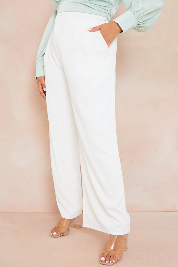 In The Style In The Style Tailored Trousers White