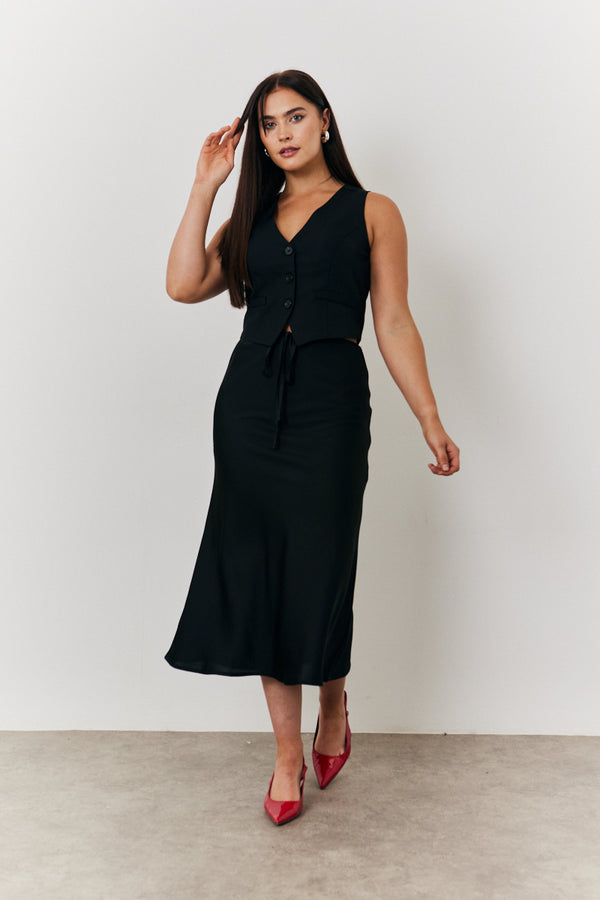 In The Style In The Style Tailored Waistcoat Black