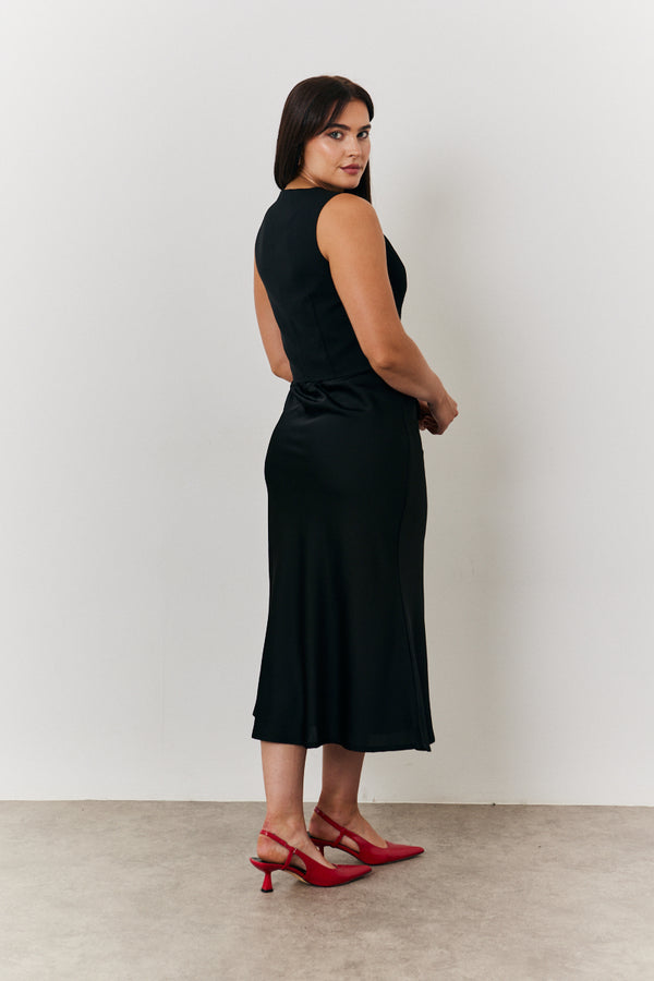 In The Style In The Style Tailored Waistcoat Black