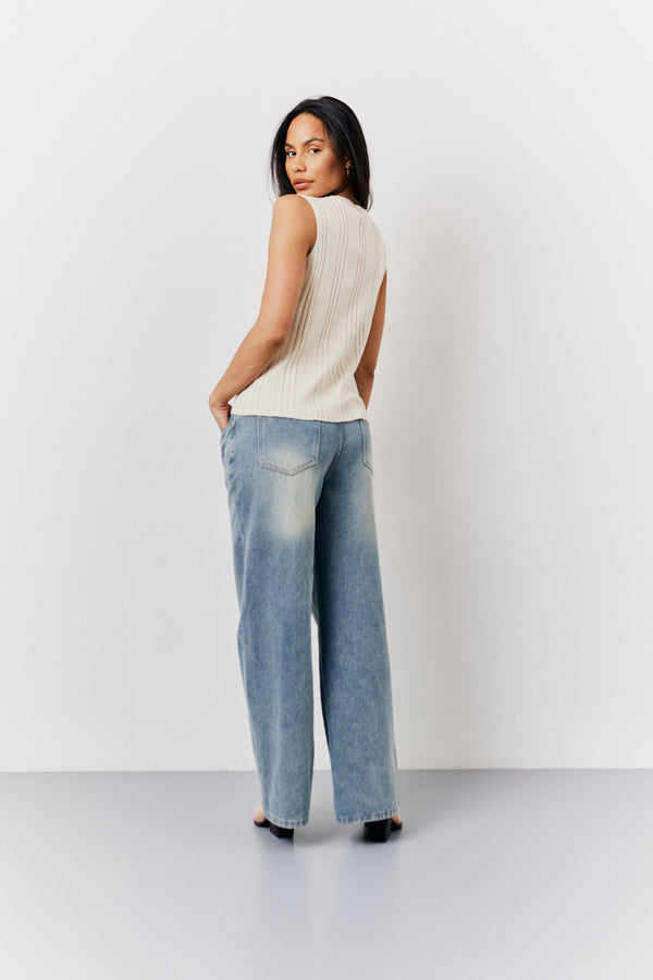 In The Style In The Style Wide Leg Jeans Denim
