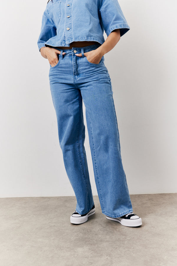 In The Style In The Style Wide Leg Jeans Denim