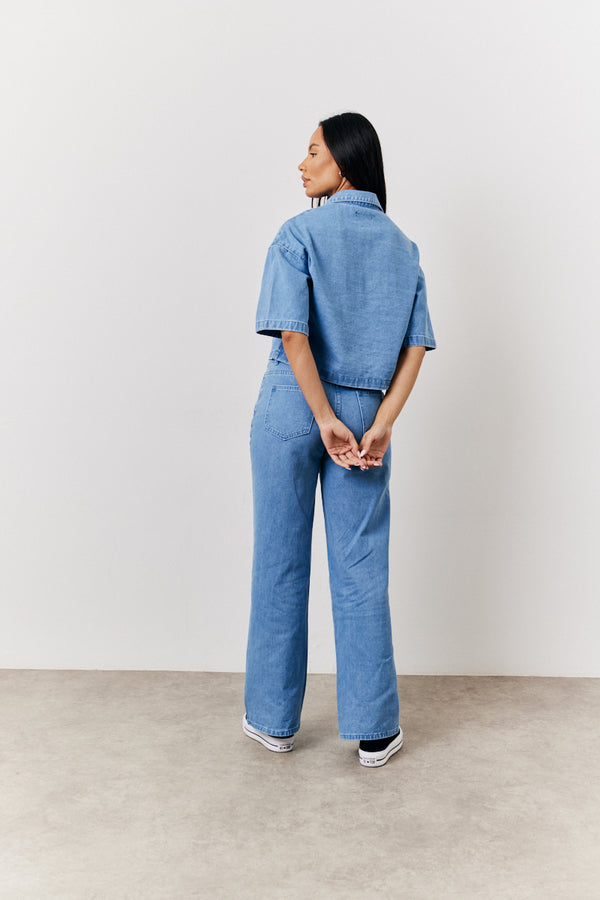 In The Style In The Style Wide Leg Jeans Denim