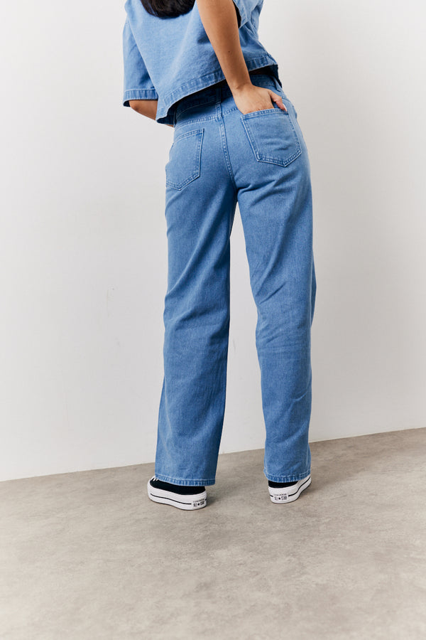 In The Style In The Style Wide Leg Jeans Denim