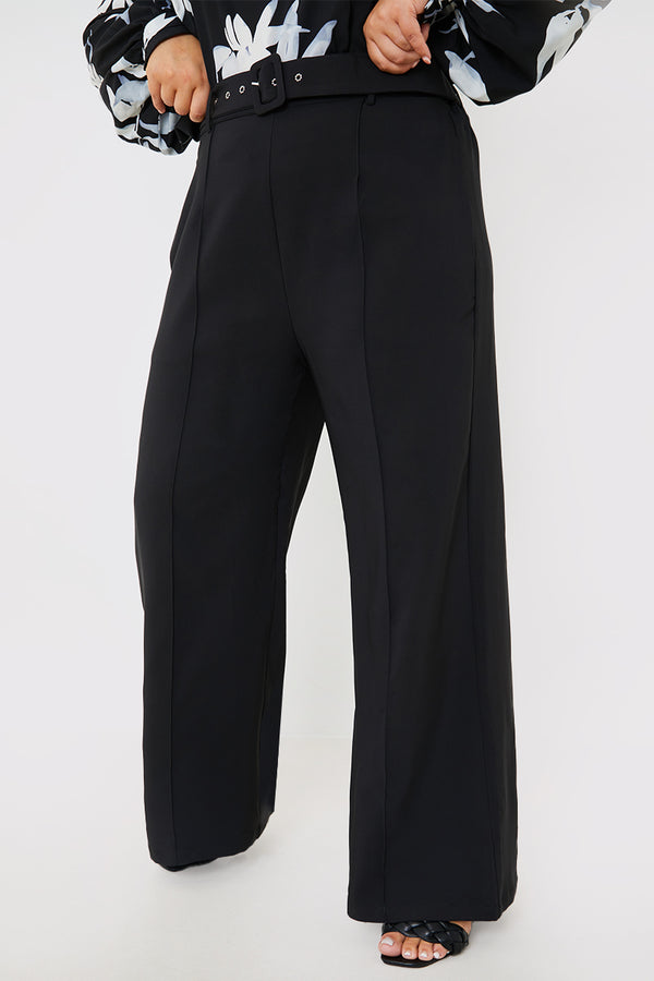 In The Style In The Style Wide Leg Trouser Black