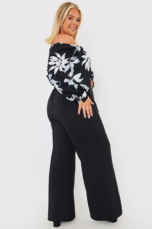 In The Style In The Style Wide Leg Trouser Black