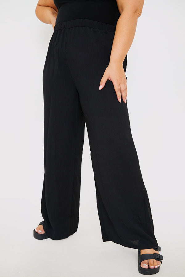 In The Style In The Style Wide Leg Trousers Black