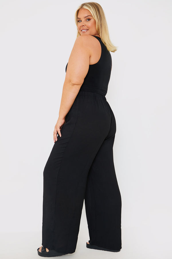 In The Style In The Style Wide Leg Trousers Black