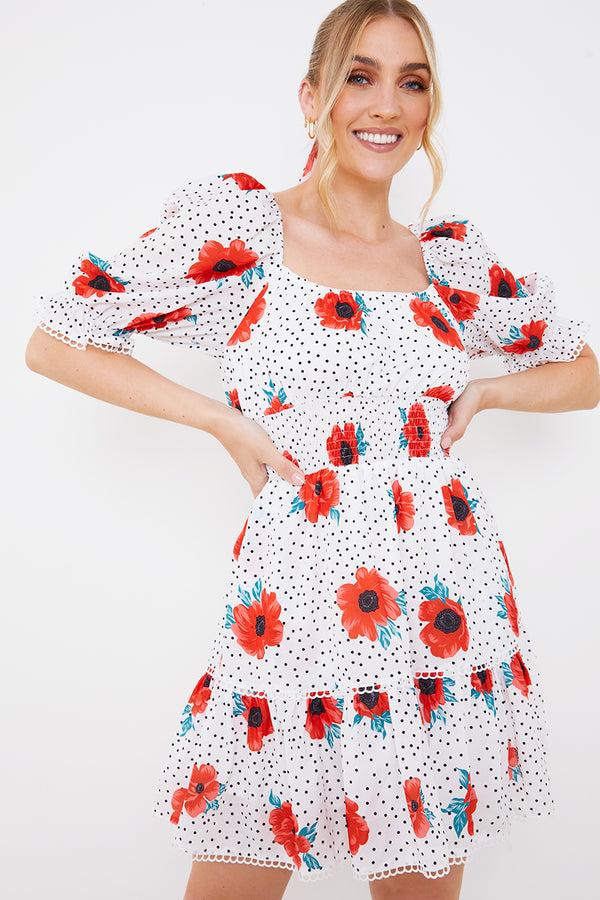 In The Style In The Style Wimbledon Dress White