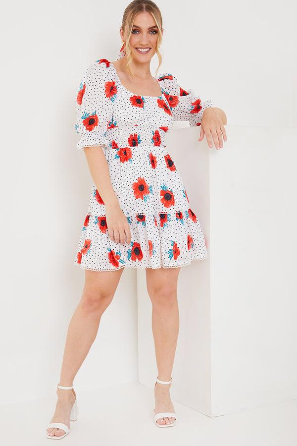 In The Style In The Style Wimbledon Dress White