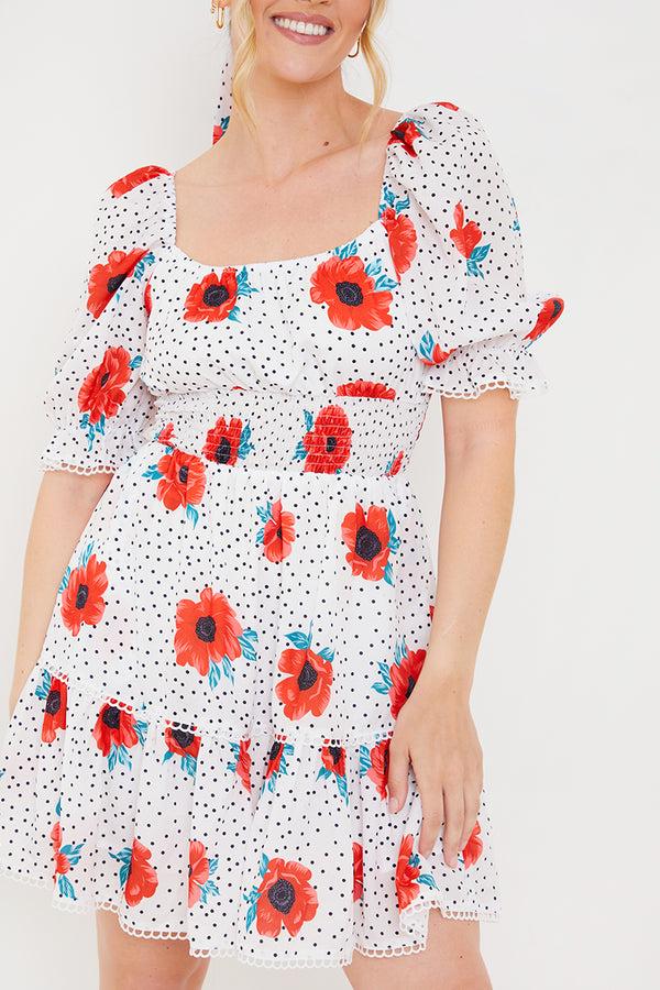 In The Style In The Style Wimbledon Dress White