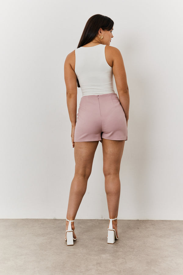 In The Style In The Style Wrap Skort Lilac