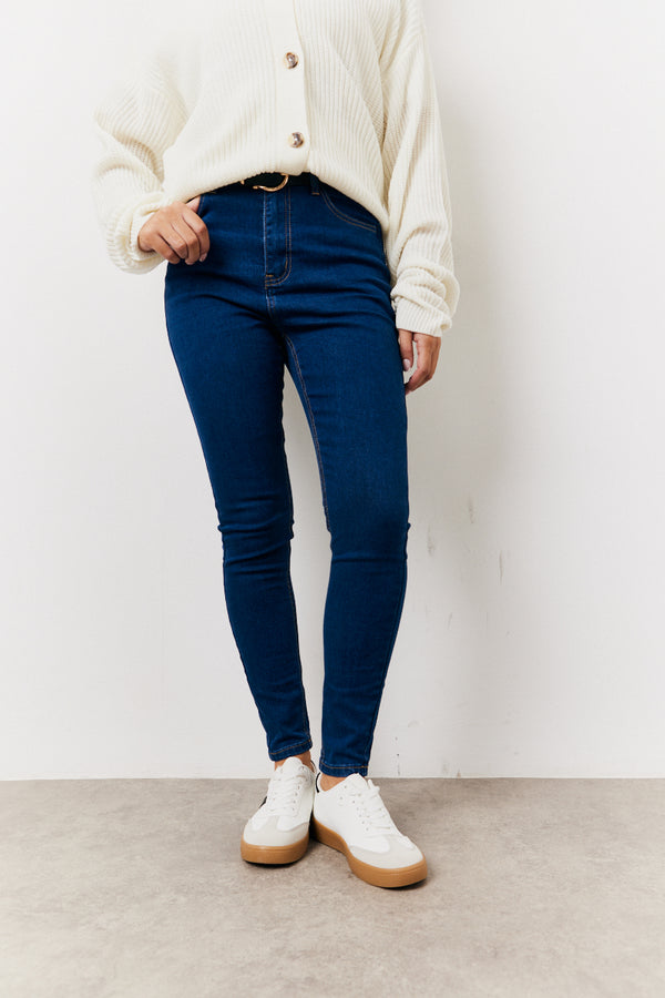 In The Style In The Style Indigo Adjustable Skinny Jeans Indigo