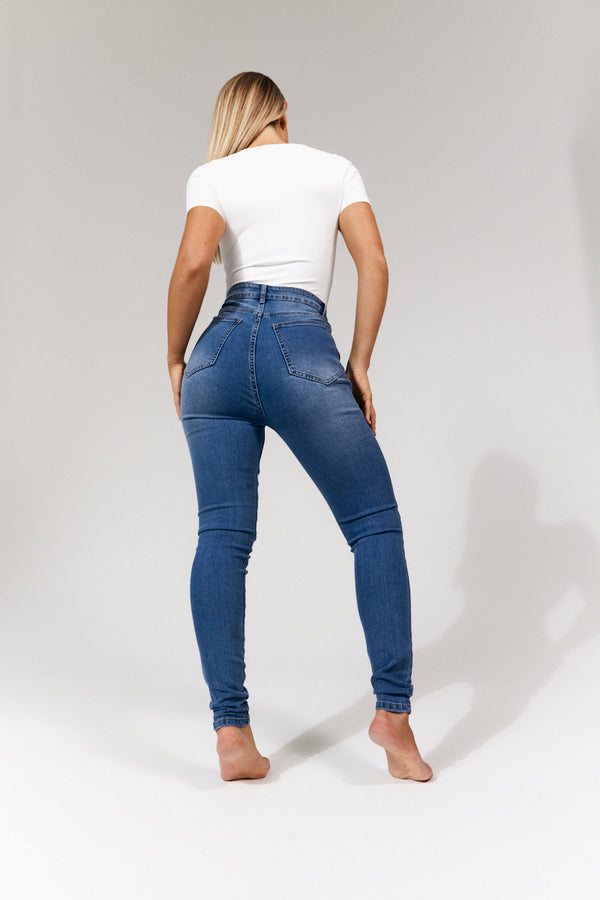 In The Style In The Style Isobelle Skinny Jean Midblue