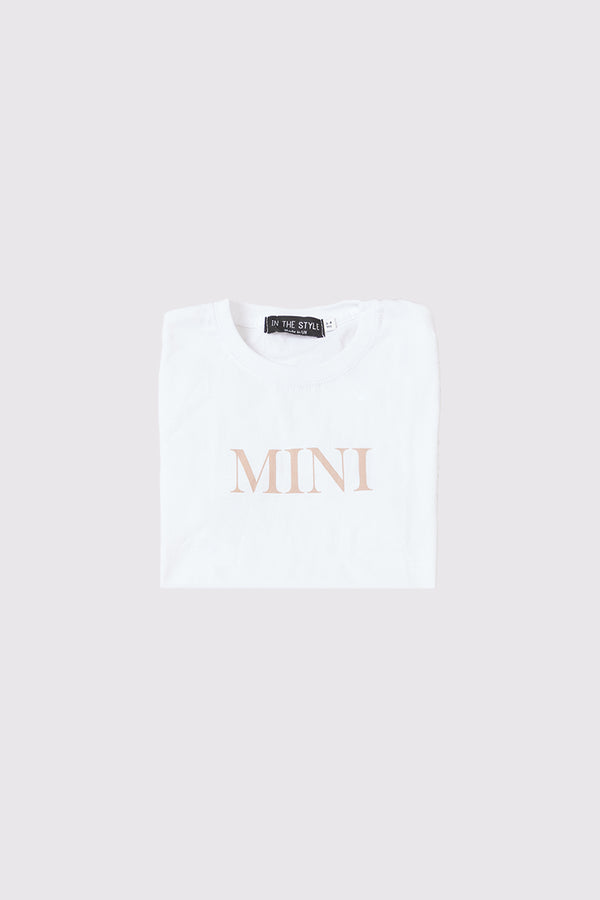 in the style In The Style Kids 'Mini' Slogan T-Shirt White