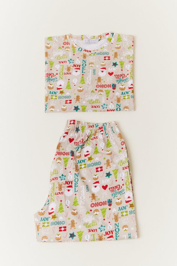 in the style In the Style Kids Noel Print Matching Family Pyjama Set Multi