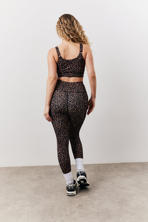 In The Style In The Style Leopard Print High Waisted Co-Ord Leggings Multi