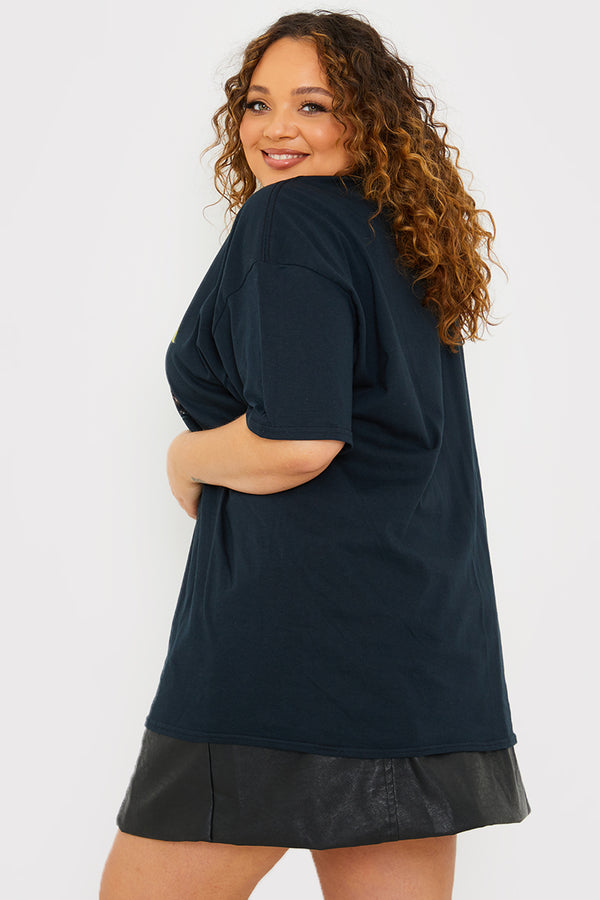 In The Style In The Style Licensed Nirvana T-Shirt Black