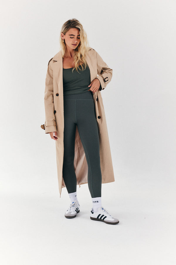 in the style In The Style Longline Trench Coat Stone