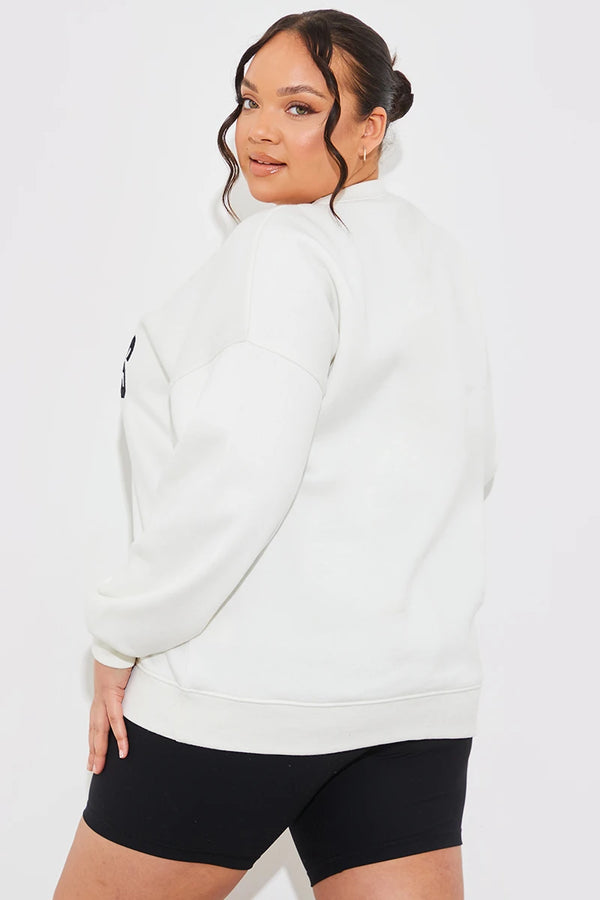 In The Style In The Style Los Angeles Oversized Sweater Cream