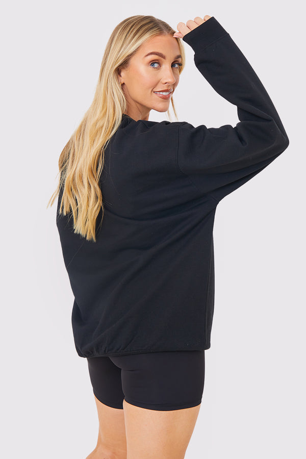 In The Style In The Style Maid Of Honour' Slogan Sweatshirt Black