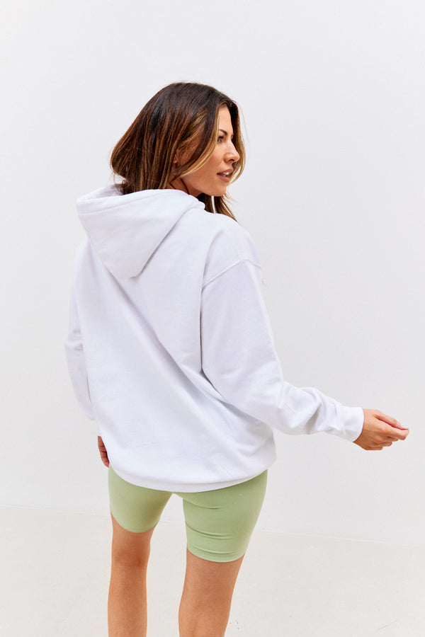 In The Style In The Style Malibu Graphic Hoodie White