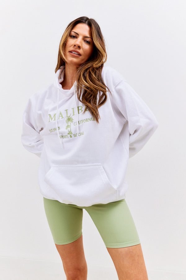in the style In The Style Malibu Graphic Hoodie White