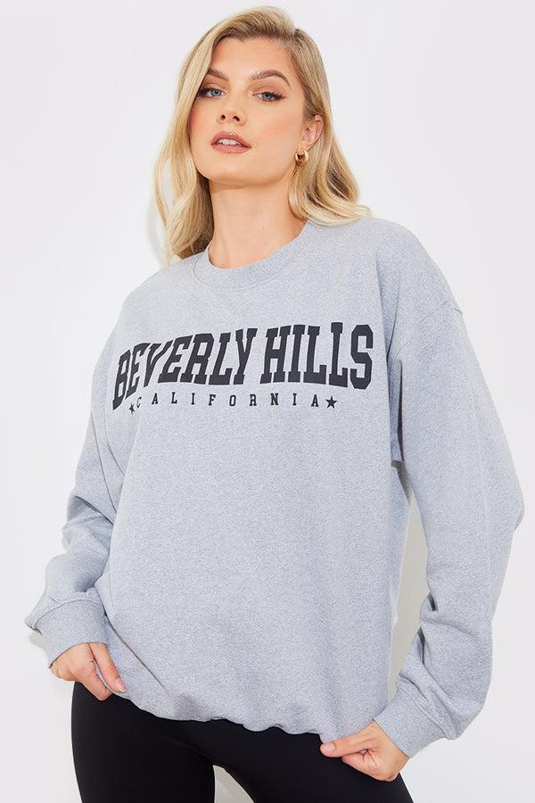 In The Style In The Style Marl Beverly Hills Sweater Grey