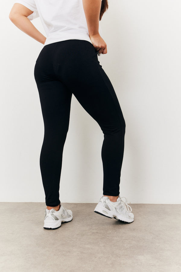 In The Style In The Style Maternity Jersey Leggings Black
