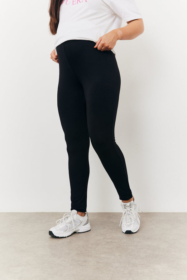 In The Style In The Style Maternity Jersey Leggings Black