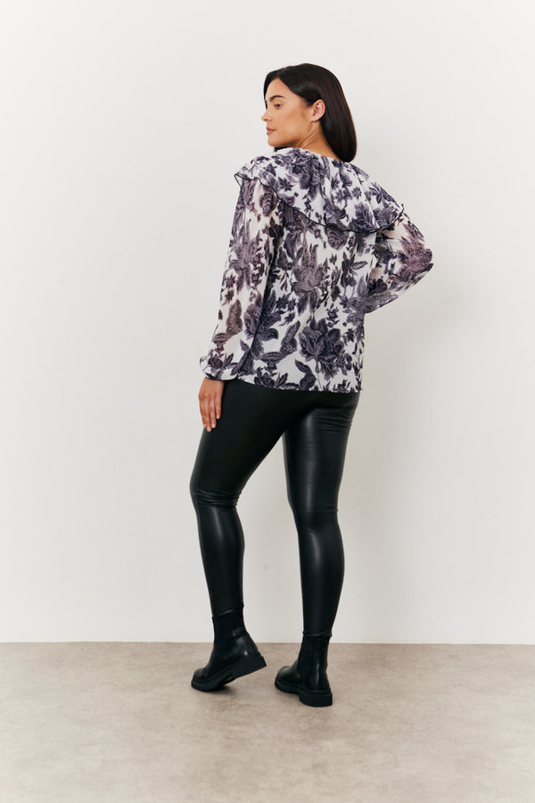 In The Style In The Style Maternity Leather Look Legging Black