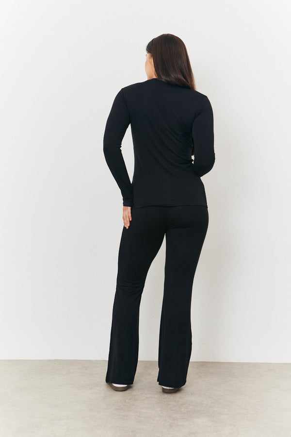 In The Style In The Style Maternity Long Sleeve T Shirt Black