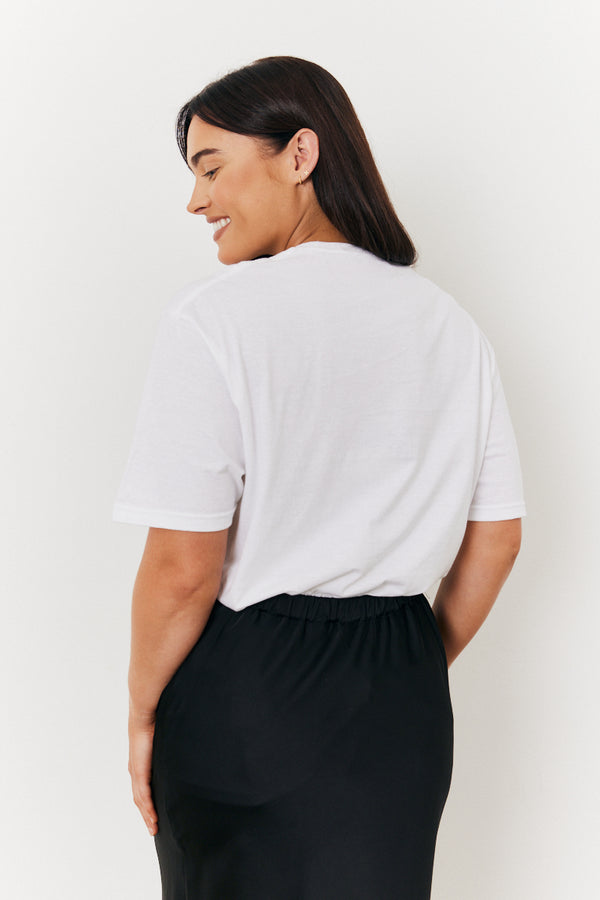 In The Style In The Style Maternity Slogan T Shirt White