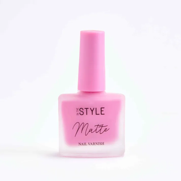 in the style In The Style Matte Nail Varnish Flaming Pink