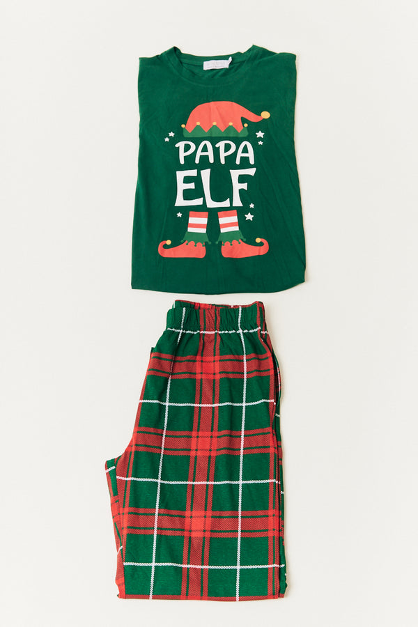 in the style In the Style Mens Elf Print Matching Family Pyjama Set Multi
