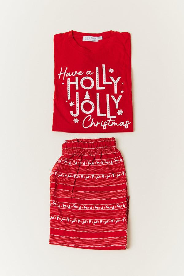 in the style In the Style Mens Fairisle Print Matching Family Pyjama Set Multi