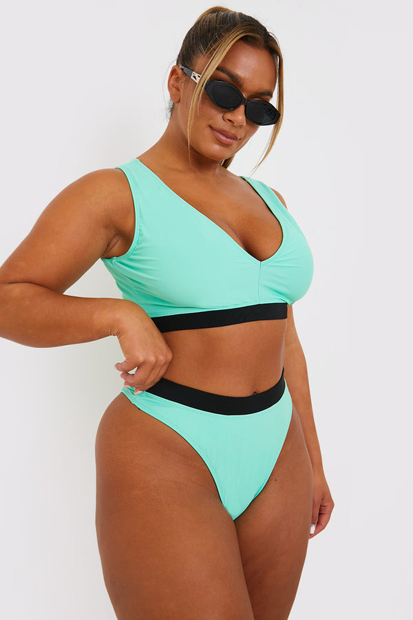 in the style In the Style Mint and Bikini Bottoms Sage