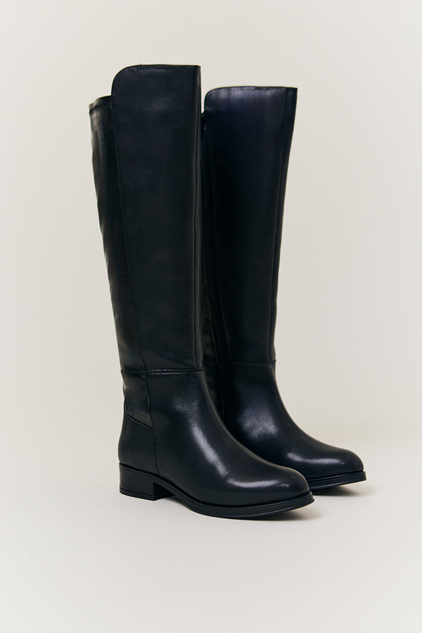 In The Style In The Style Molly Knee High Riding Boot Black
