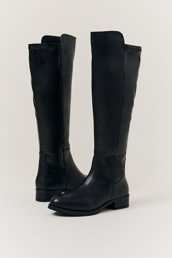 In The Style In The Style Molly Knee High Riding Boot Black