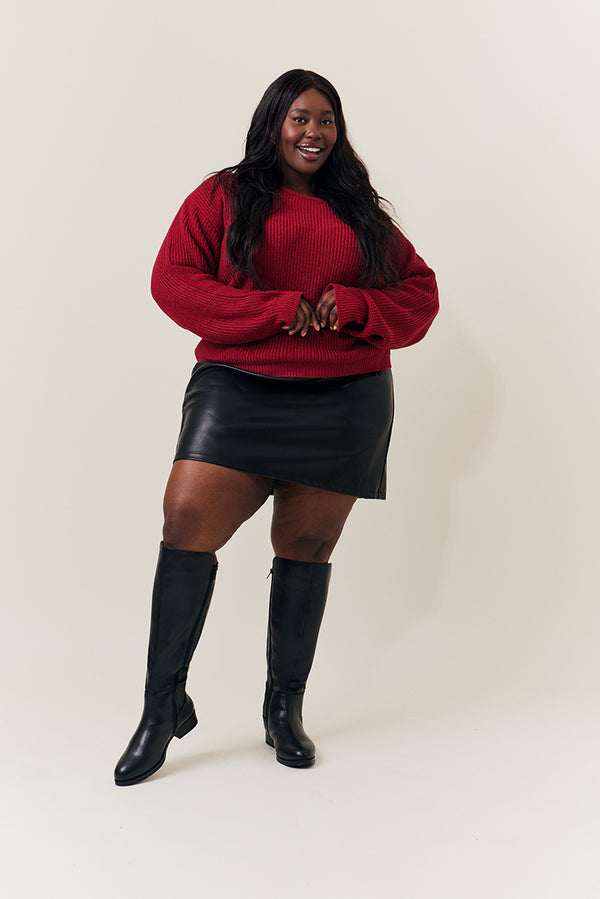 In The Style In The Style Molly Knee High Riding Boot Black