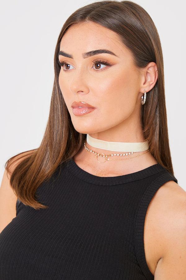 In The Style In The Style Multipack Fine Chokers Gold